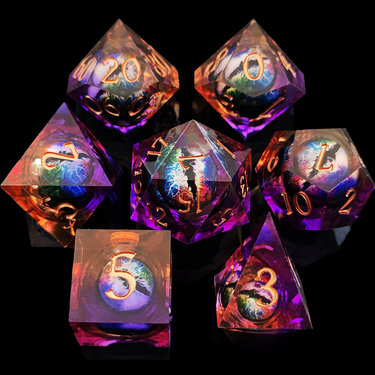 Cthulhu two-color dragon eye movable DND dice