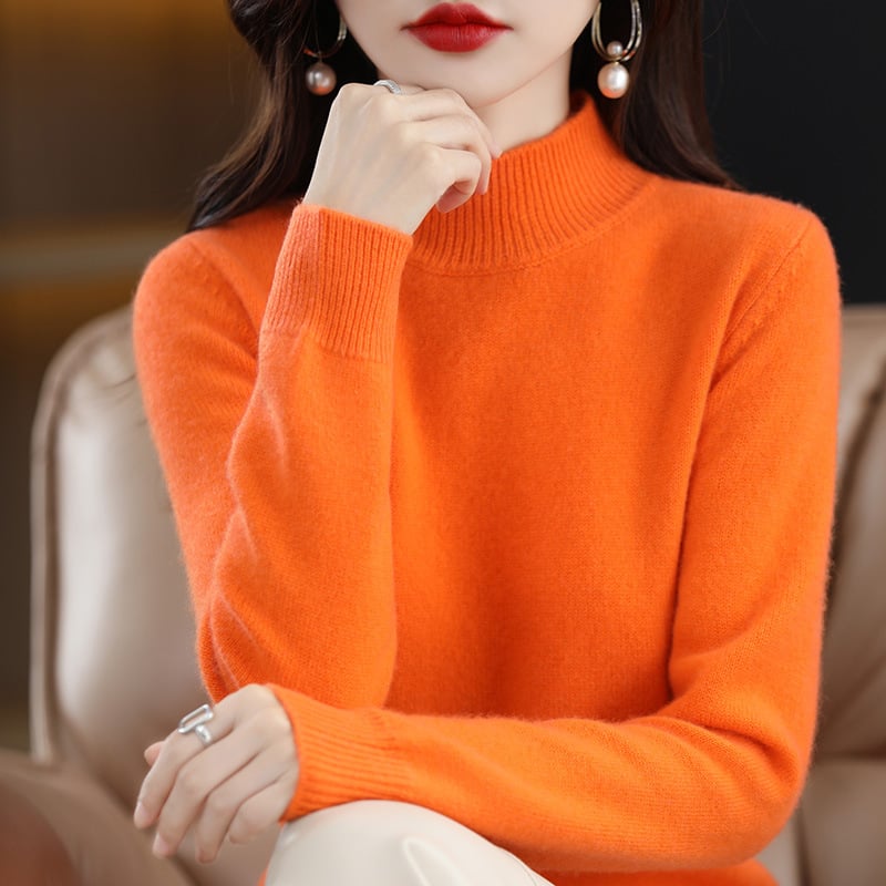 (New In)Women high neck cashmere wool sweater