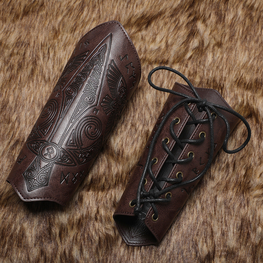 Viking Handmade Leather Wristband