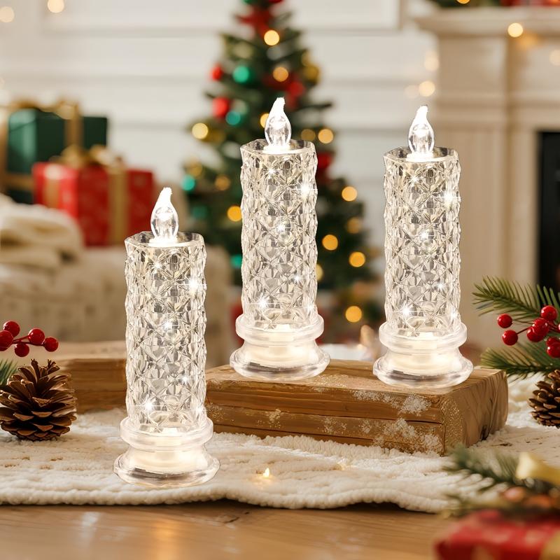 ✨🕯️LED Plastic Candle Lights 🌈Battery Operated