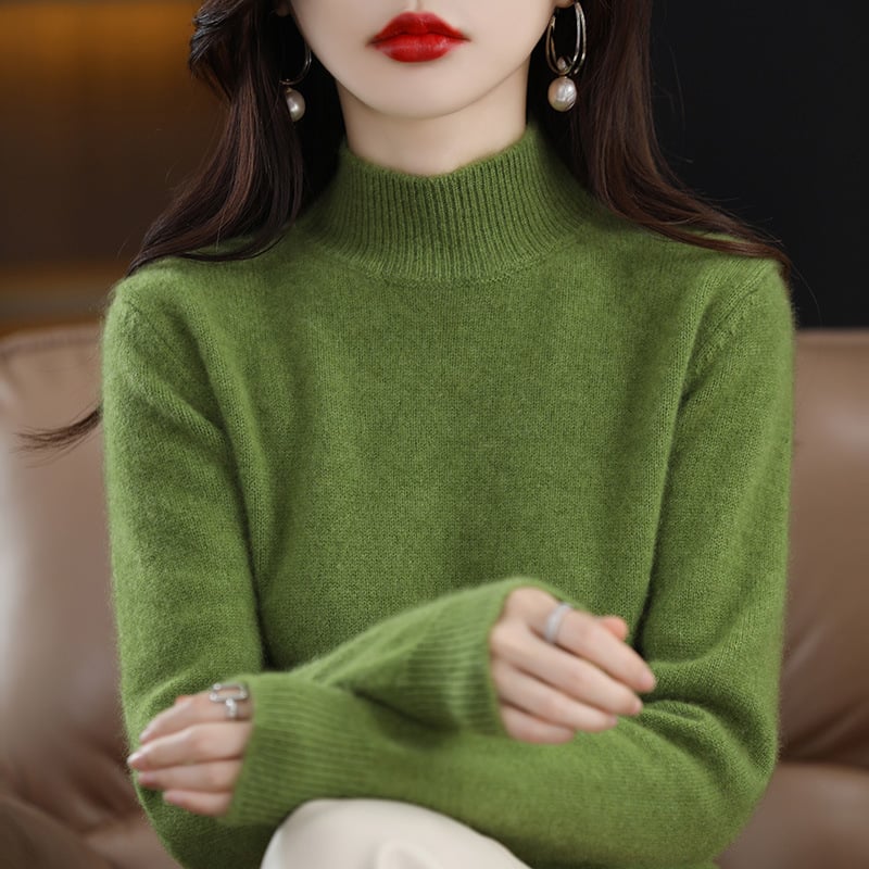 (New In)Women high neck cashmere wool sweater