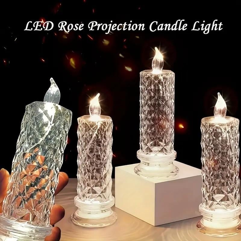 ✨🕯️LED Plastic Candle Lights 🌈Battery Operated