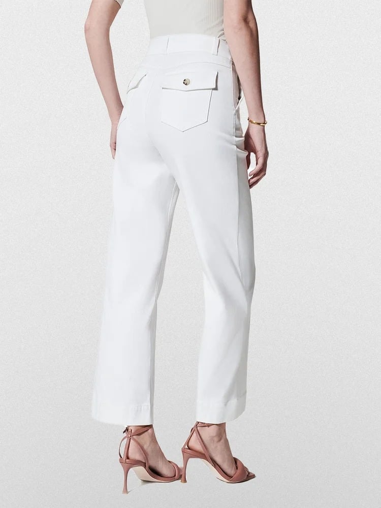 😍Last Day 49% OFF😍Tummy Control Twill Cropped Wide Leg Pant(Buy 2 Free Shipping)