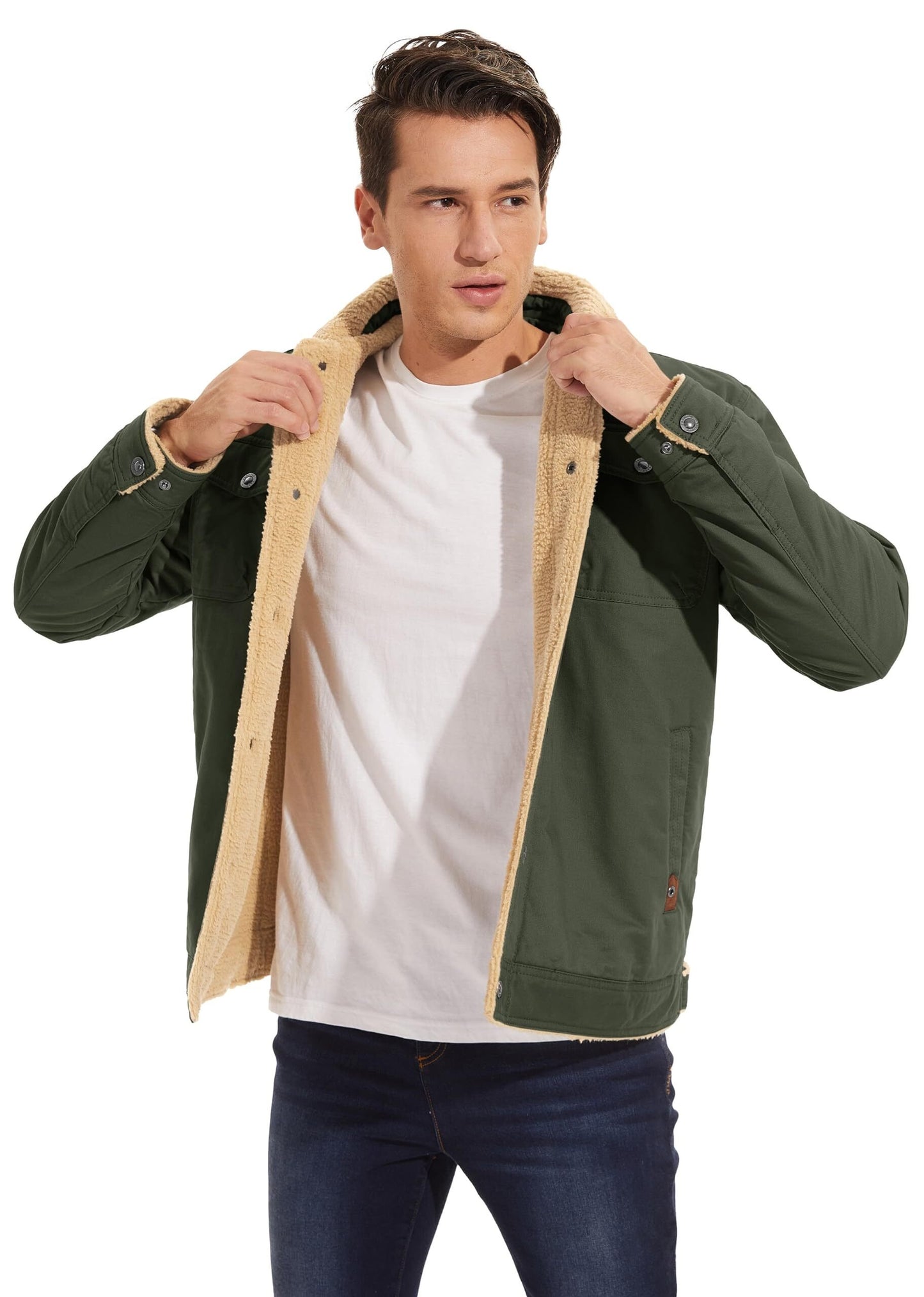 Men's Winter Jackets Sherpa Lined Jackets