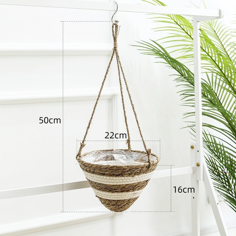 Hand-Woven Flower Basket/Flower Pot/Hanging Basket