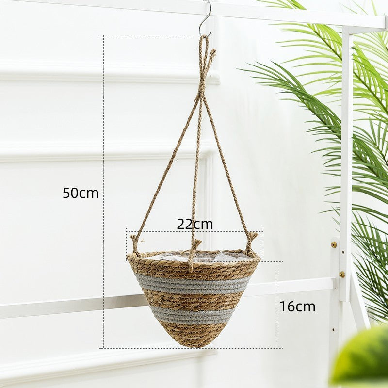 Hand-Woven Flower Basket/Flower Pot/Hanging Basket