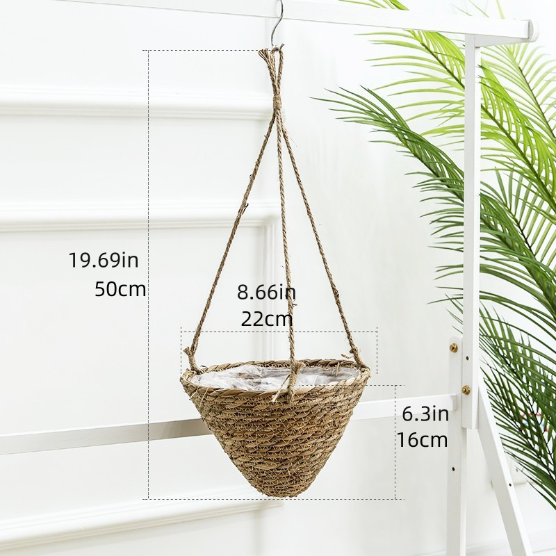 Hand-Woven Flower Basket/Flower Pot/Hanging Basket