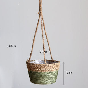 Hand-Woven Flower Basket/Flower Pot/Hanging Basket