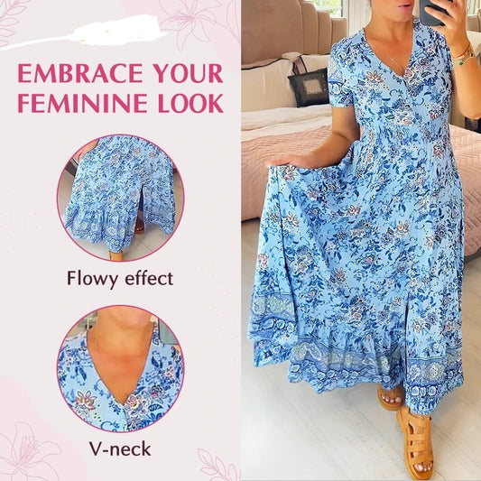 🎁Floral Print V-neck Dress