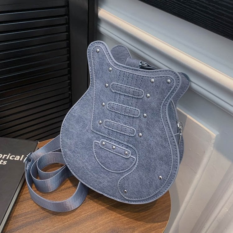 Y2k Style Vintage Guitar Shaped Bag For Girls