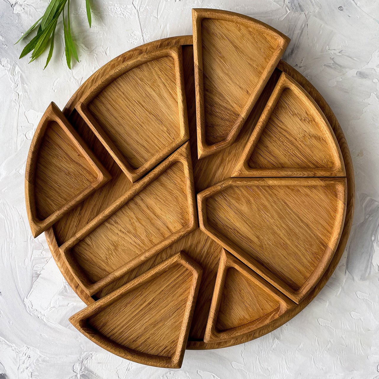 🏆Hot Sale⚡Puzzle Serving Tray - Wood with Removable Compartments