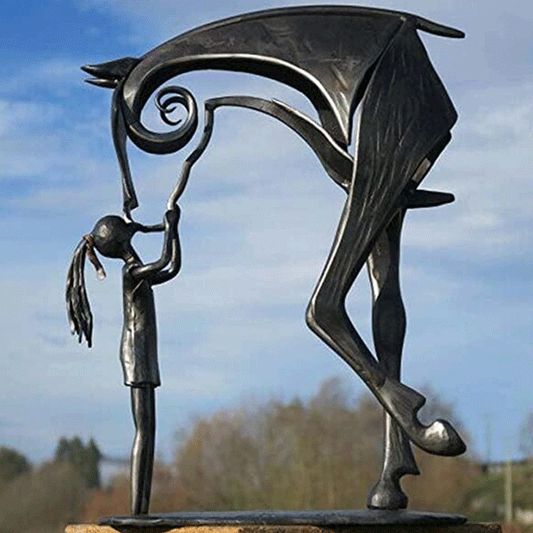 Modern Metal Horse Statue