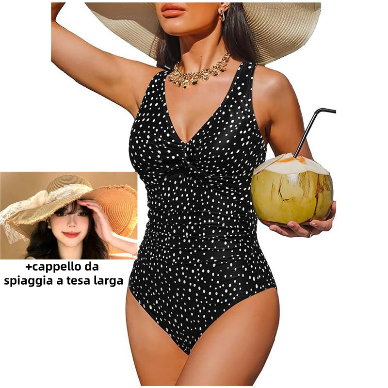 Costume da Bagno Intero Donna Modellante Effetto Pancia Piatta