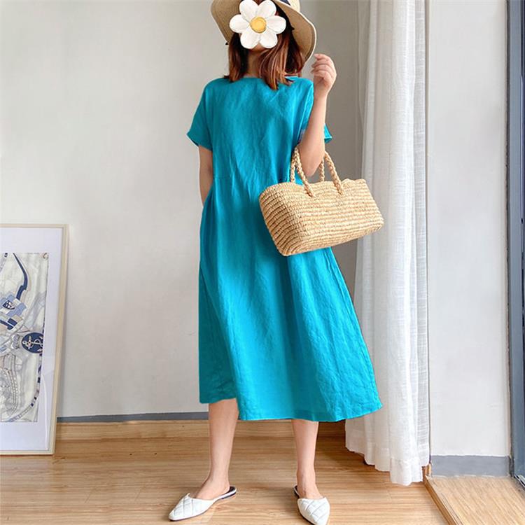 🔥HOT SALE🔥 Japanese Style Linen Cotton Dress(50%OFF)