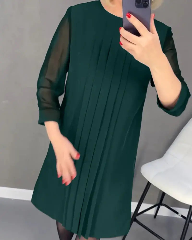New Straight Medium Sleeve Dress
