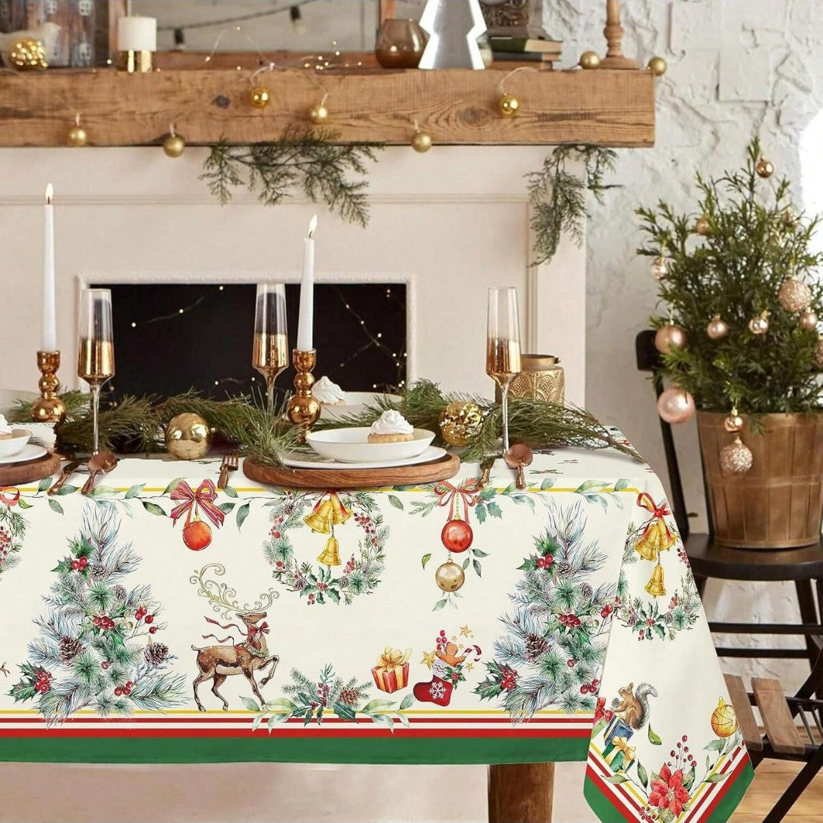 ✨Holiday New Arrivals✨Stylish Christmas Printed Tablecloth