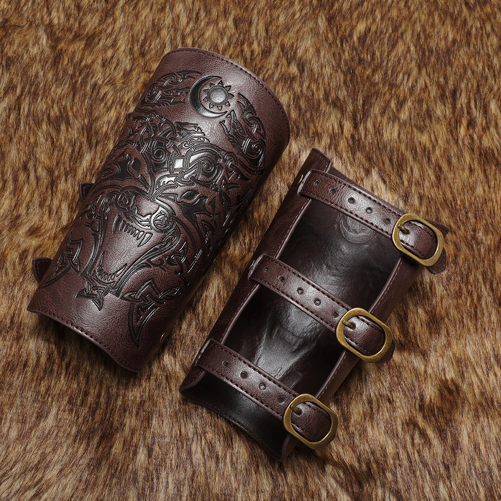 Viking Handmade Leather Wristband