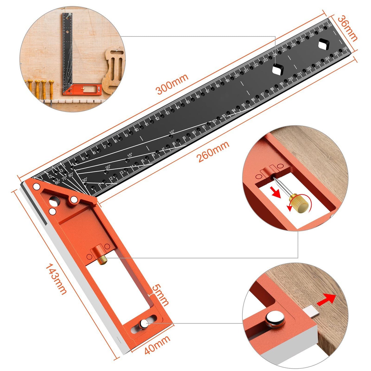 🔥Summer Hot Sale Promotion-49% OFF🛠️-Multi-angle measuring ruler