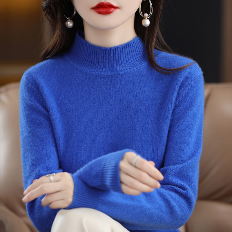 (New In)Women high neck cashmere wool sweater