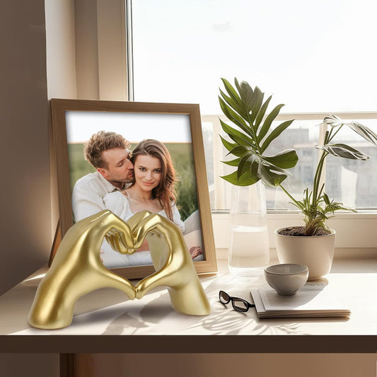 Heart shaped hand gesture decorative ornaments