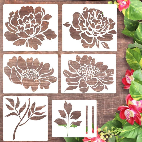 🔥DIY decoration🌻-Garden Fence Large Flower Stencils