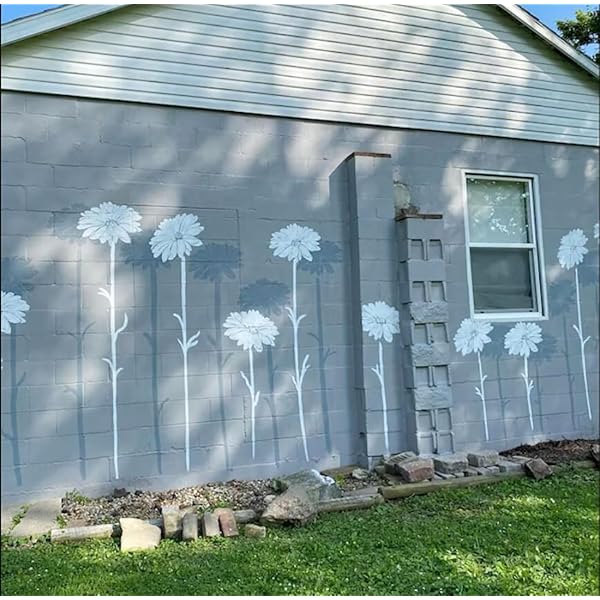 🔥DIY decoration🌻-Garden Fence Large Flower Stencils