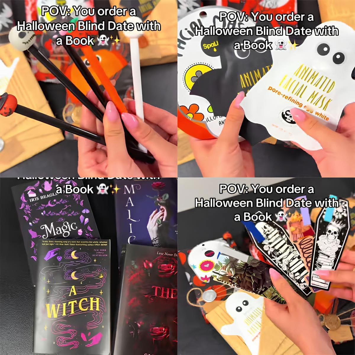 🔥Halloween Witch Blind Date with a Book (🎁Bookish Gifts)