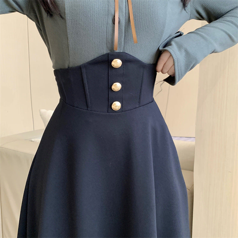 Women's Casual Waist Shaping Slim Dress