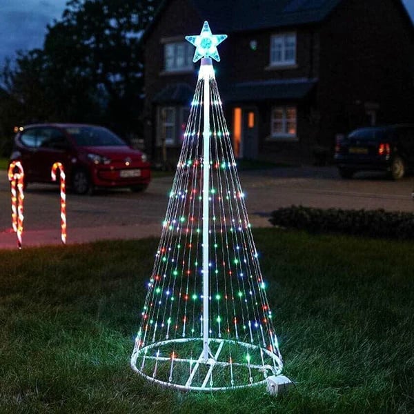 🌈Early Christmas Discounts🎄Multi-color LED animated outdoor Christmas tree