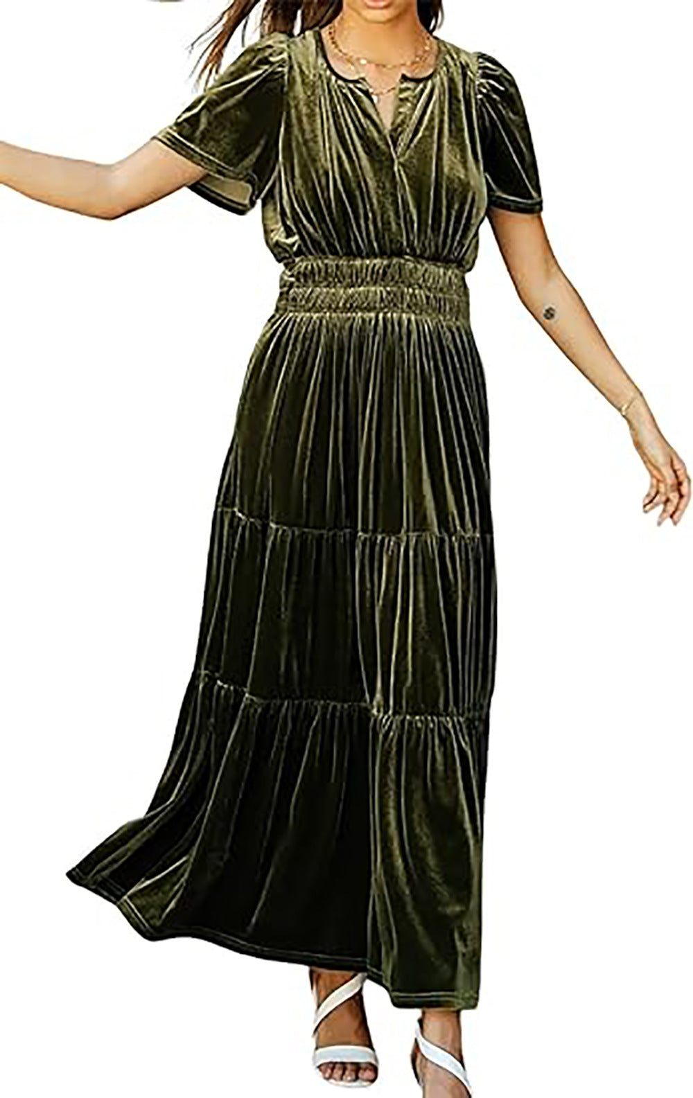 💃Women‘s Velvet Tiered Maxi Dress - Early Christmas Sale 49% OFF (Free Shipping)