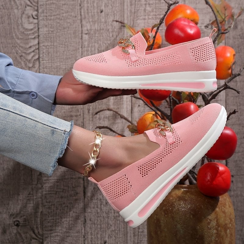 🔥Women's Woven Breathable Casual Wedge Sneakers