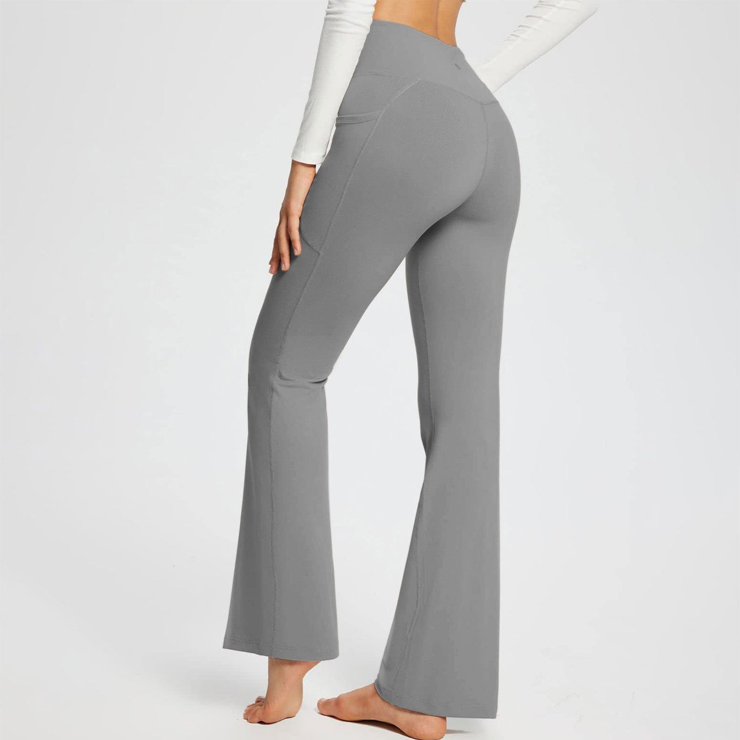 High-Waisted Lift Butt Flare Yoga Leggings With Pockets (Buy 2 Free Shipping)