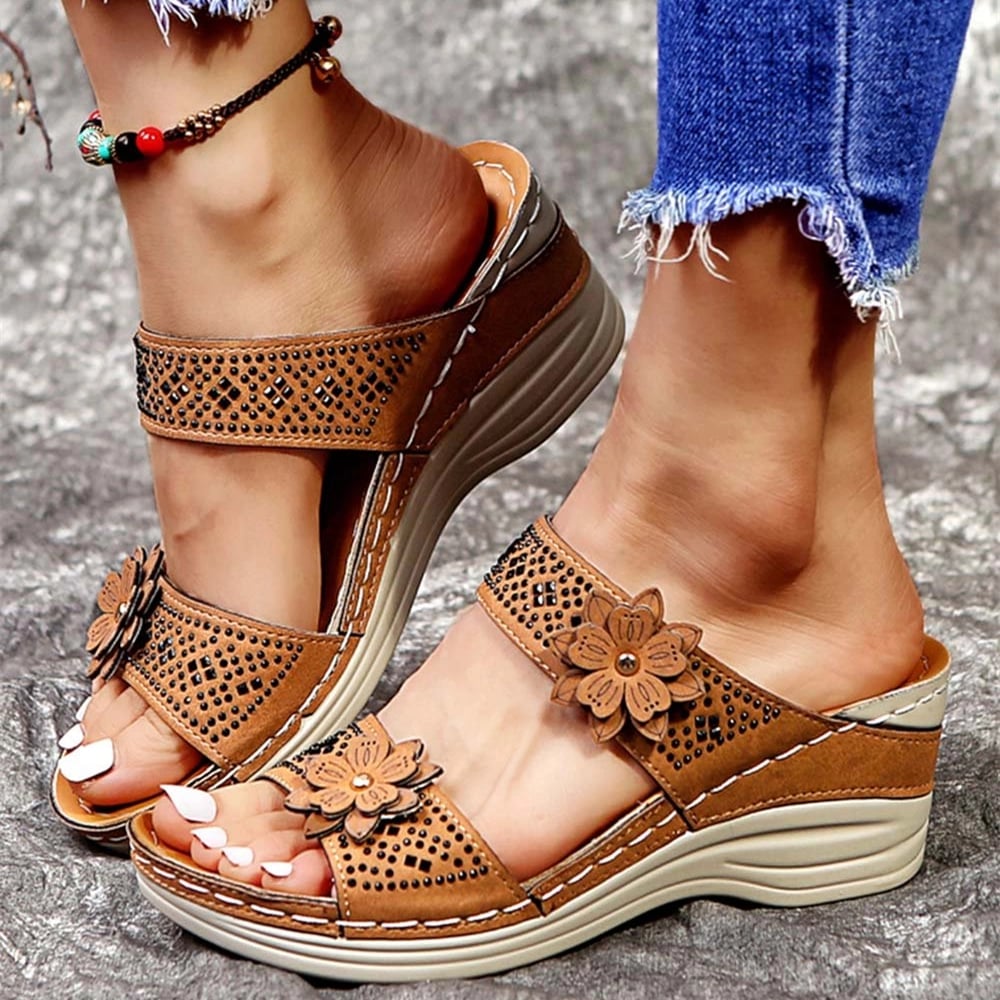 ð¥Buy 2 Save 20%ð¥Women's Soft Floral Wedge Sandal â ffmetro