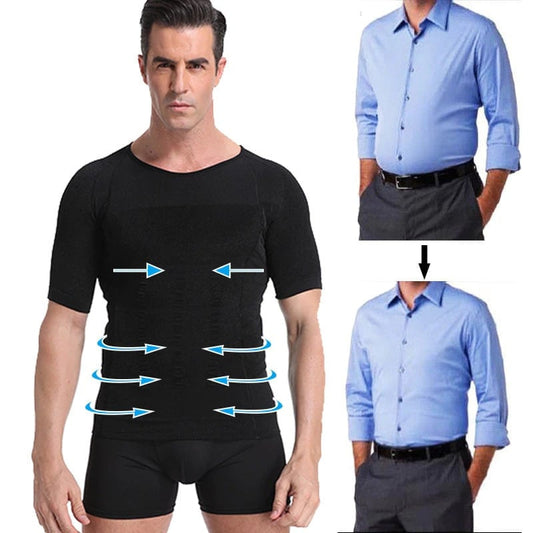 Men Body Toning Shaper T-Shirt