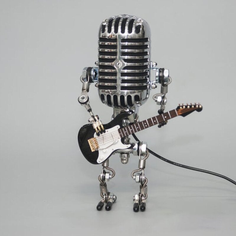 40% OFF丨Vintage Metal Microphone Robot Desk Lamp