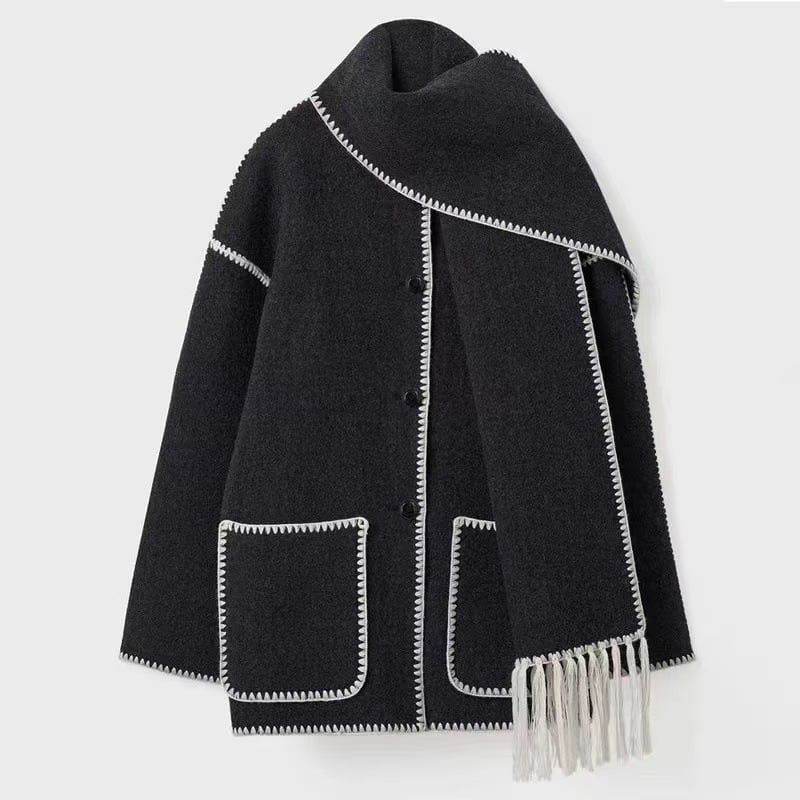 🔥New Fall/Winter Scarf Coat(FREE SHIPPING)