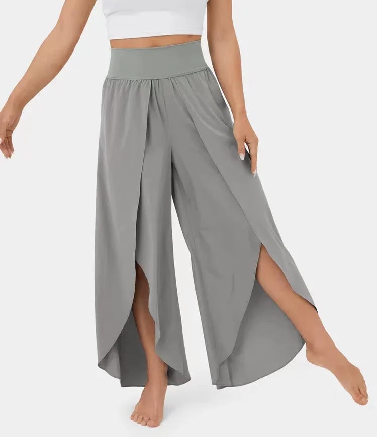 (🔥Last Day Promotion- SAVE 48% OFF) -High Waisted Split Wide Leg Quick ...