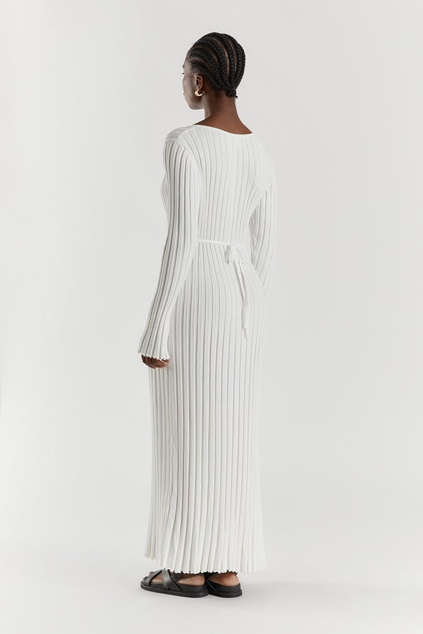 Long Sleeved Knit Midi Dress – ffmetro.com