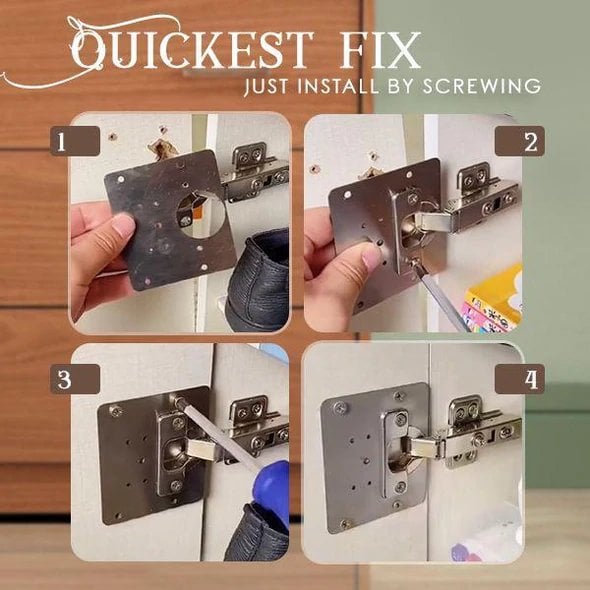 🔥Hot Products🔥 Stainless steel hinge fixing plate repair piece