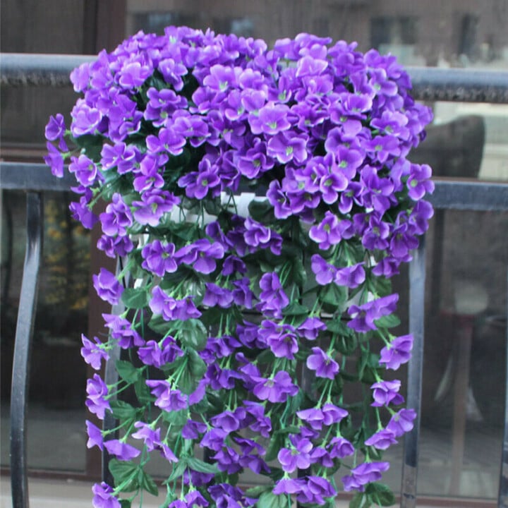 Vivid Artificial Hanging Orchid Bunch