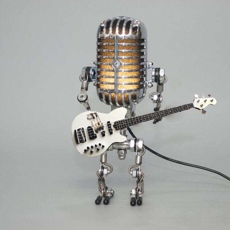 40% OFF丨Vintage Metal Microphone Robot Desk Lamp