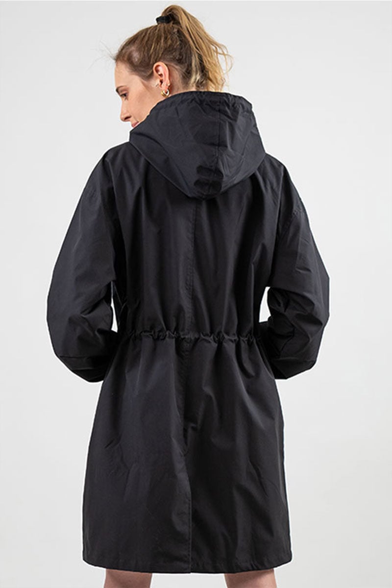 Water Resistant Oversized Hooded Windbreaker Rain Jacket