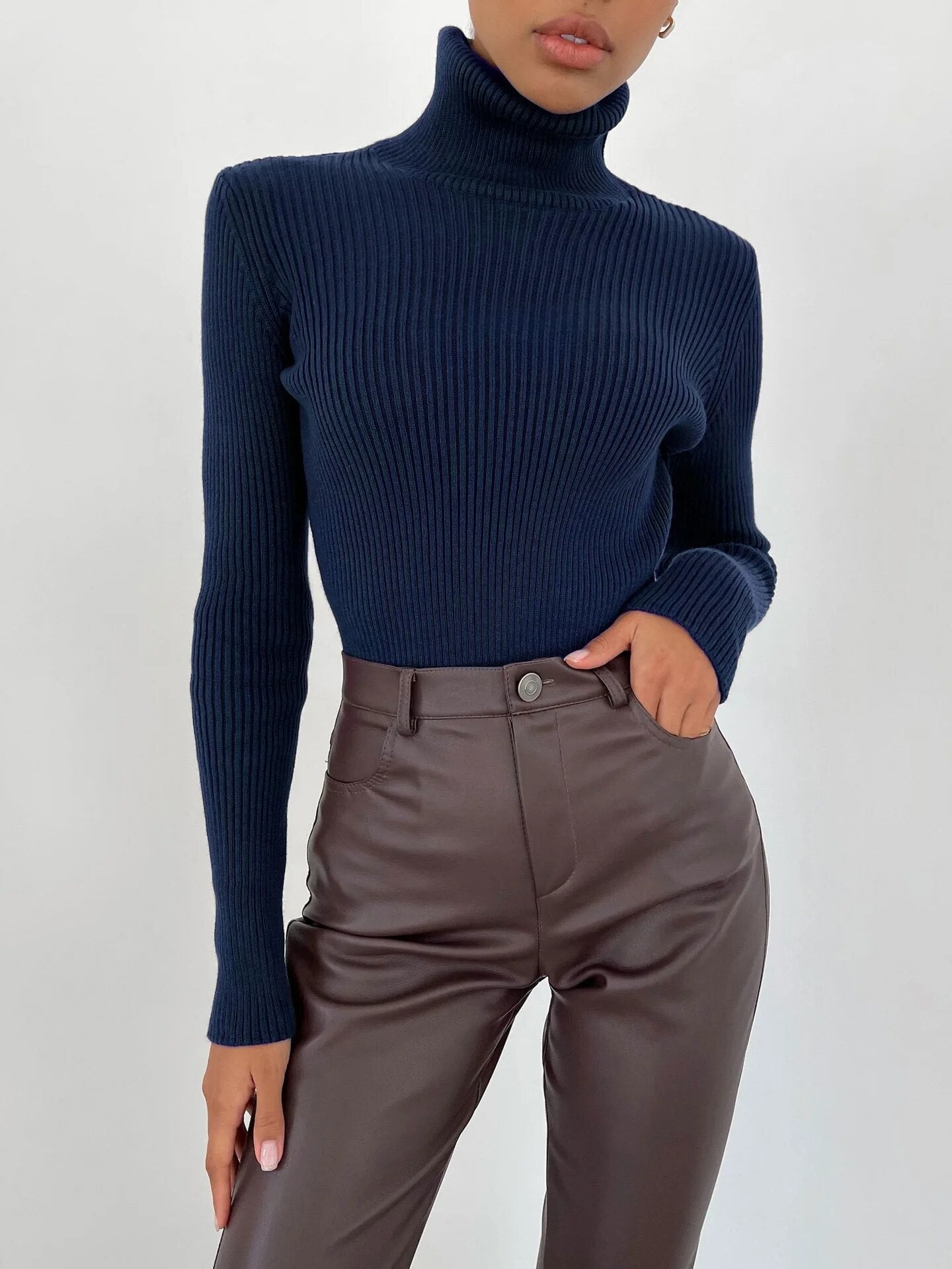 2023 New Turtleneck Sweater Soft And Warm