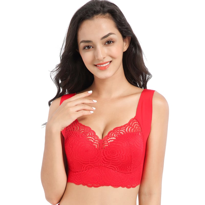 🎁LAST DAY SALE-49% OFF🎁 Ultimate Lift Stretch Full-Figure Seamless Lace Bra