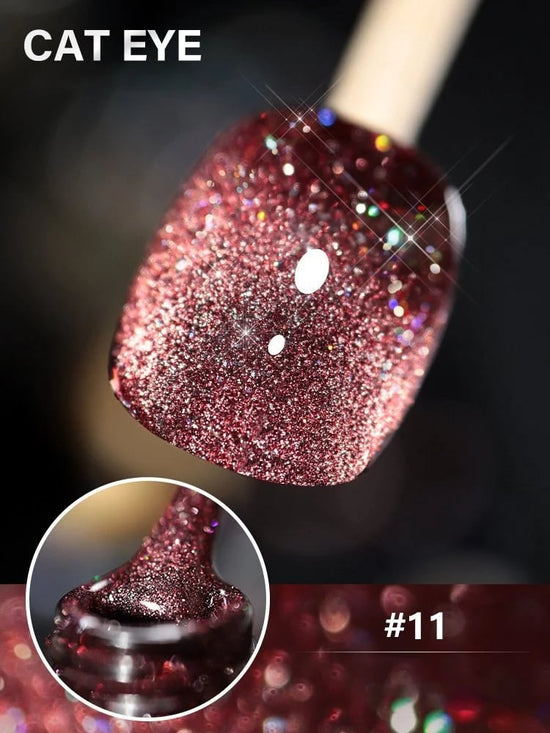 49 OFF🔥Laser Diamond Cat Eye Nail Polish🎁 ffmetro