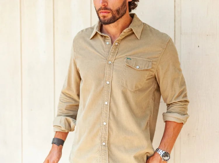 Corduroy Button Shirt