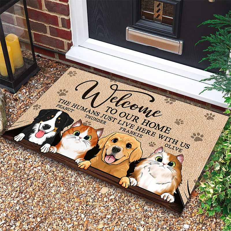 Cartoon animal floor mat