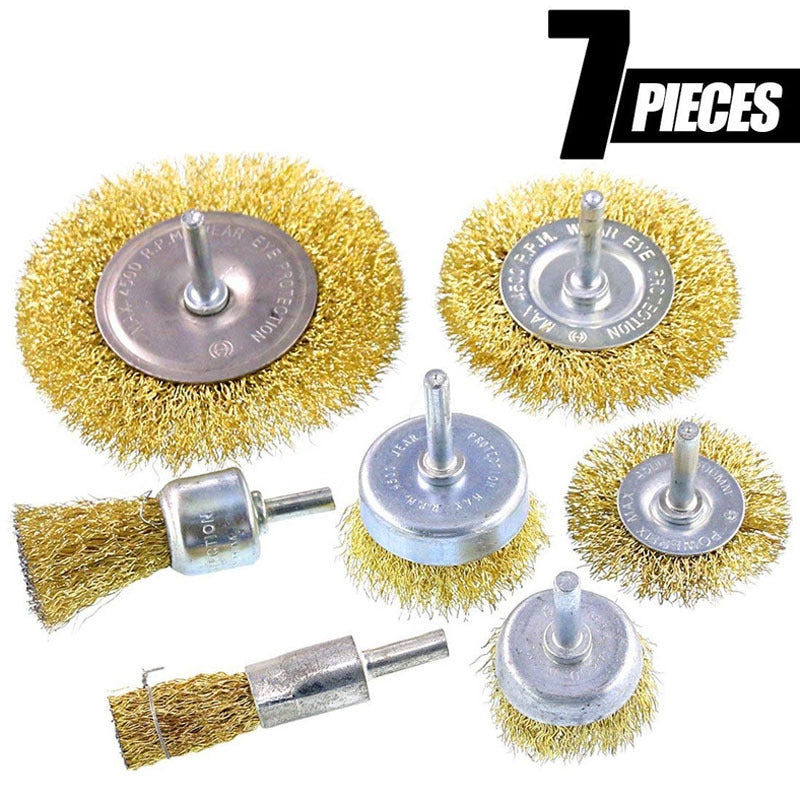 6MM Handle Steel Wire Wheel Rust Removal and Polishing Brush