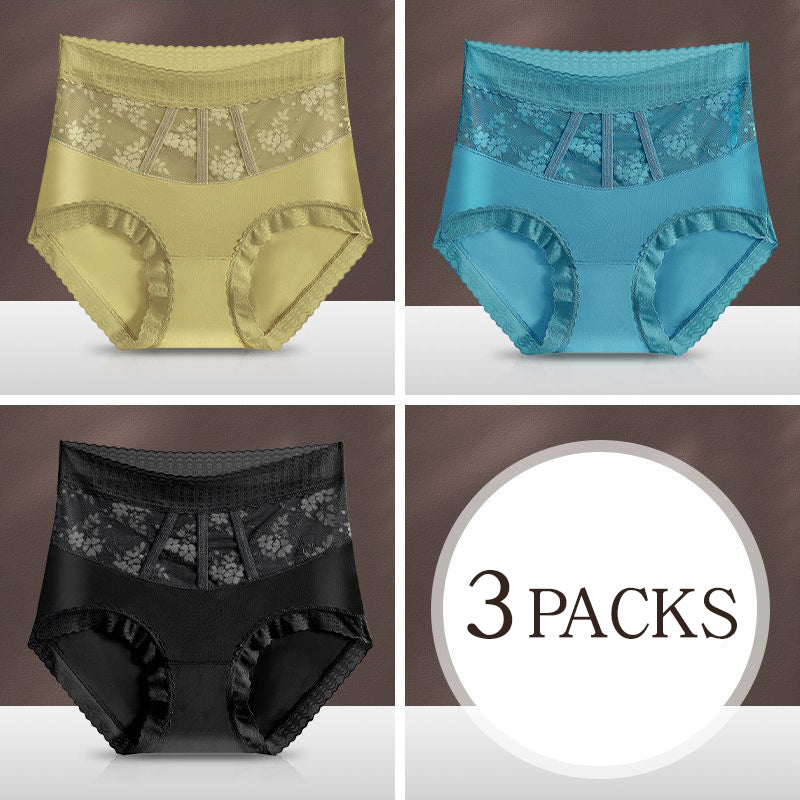 🌷Pay 1 Get 3packs🌷Sexy Tummy Control Hip Lifting Seamless Ice Silk Panties