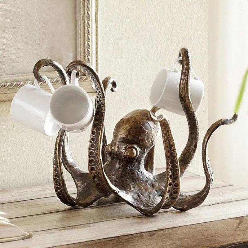 Octopus Cup Holder Table Decoration Statue